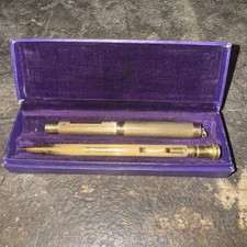 Vintage Wahl Gold Filled Fountain Pen And Pencil Set With Original Box!