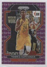 2022 Panini Prizm WNBA W25 Purple Prizm 41/99 Tamika Catchings #158 HOF 1o4g