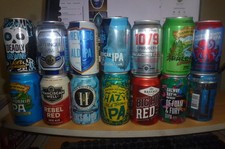 ca . over 10 used beer cans EMPTY From Ireland and other places
