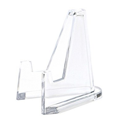 20*DISPLAY STANDS EASEL Für Münzen Kleine Halter Kunststoffkapseln CLEAR ACRYLIC
