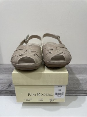 Kim Rogers Jinjer Stone 9 1/2 M sandals Hook And Loop Adjustable Closure