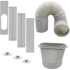 Portable Air Conditioner Window Vent Kit with 5.9” Diameter Hose, Adjustable ...