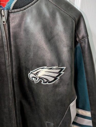 Philadelphia Eagles Leather Jacket Men's Size Medium NFL - Picture 2 of 12