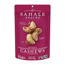 Pomegranate Vanilla Cashews, 4 oz Pouches 6 Packs  DryRoasted Deluxe Mixed Nu...