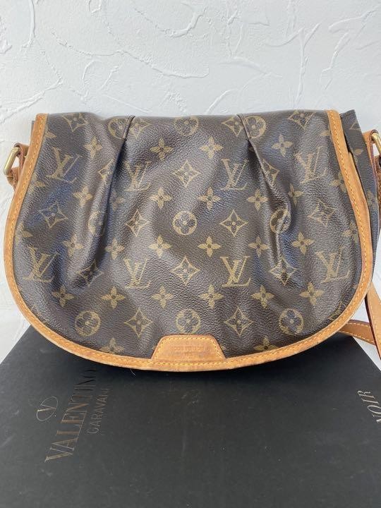 Louis Vuitton Ménilmontant Authentic Brown Crossbody Shoulder Bag