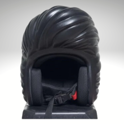 elvits motorcycle helmet WALFISK Electric Bike/Motorcycle Combo Bright Black flame / M-57-58cm theres an emergency pull tab on the cheek pads for quick and safe removal Lot - 'Elvis' Limited Edition