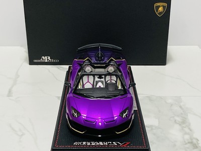 1:18 MR Collection, Lambo Aventador SVJ Roadster, Purple