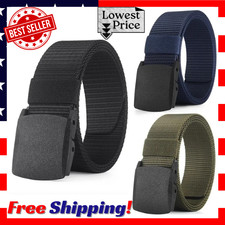 Men Casual Military Tactical Army Adjustable Quick Release Belts Pants Waistband