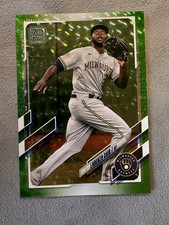 Lorenzo Cain 2021 Topps #234 Milwaukee Brewers Green #/499