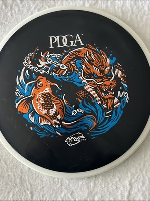 MVP PDGA R2 Neutron Axiom Crave Dragon/Koi Stamp 170g Disc Golf Black