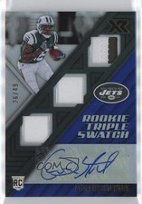 2017 Panini XR Rookie Triple Swatch Blue 26/49 ArDarius Stewart #195 Auto 5c9