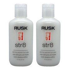 Rusk Str8 Anti Frizz and Anti Curl Lotion 6 Oz - Pack of 2