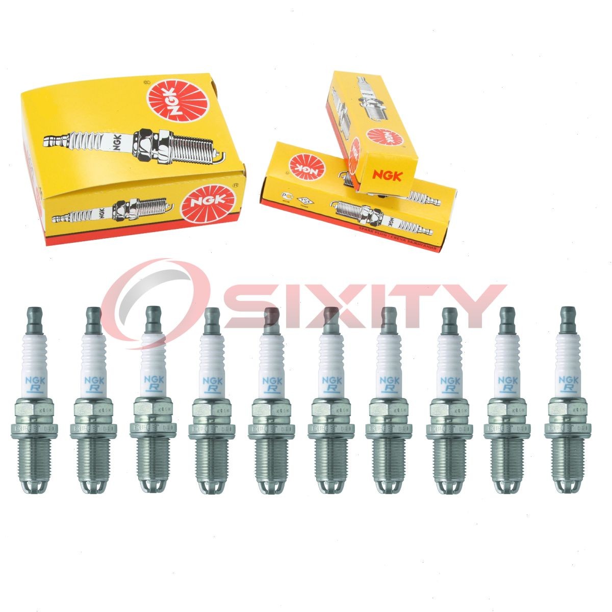 10 pc NGK 6992 BKUR6ETB Standard Spark Plugs for 46550991 0046550991 xl