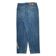 Johnny Blaze Graphic Jeans - 36W 33L Blue Cotton