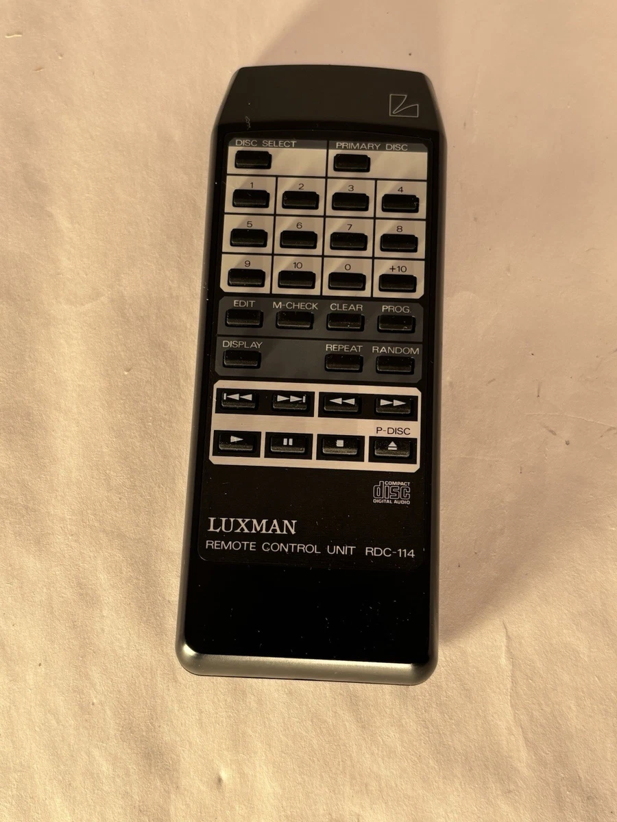 LUXMAN ラックスマン CDプレイヤー リモコン RD-961 動作確認済】 LUXMAN CDプレーヤー D-500 用リモコン RD-500