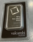 100 Gram Valcambi Suisse .999 Fine Silver Bar – Sealed Assay