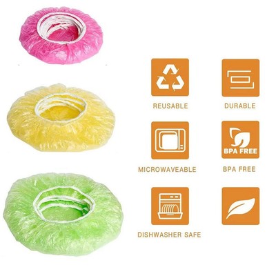 New 24 Pcs Food Covers Lids For Fruit or Bowls Cups Cover DE Food Sell C1U7