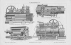 Lokomobile Heißdampflokomobil Lentz HOLZSTICH De 1912 Dampflokomobil Badenia