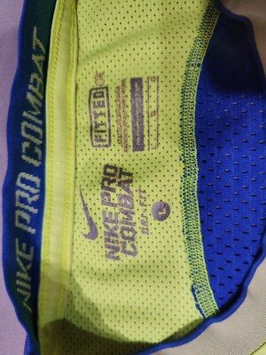 Nike Pro-Combat DriFit Short Sleeve Shirt Large Fitted L