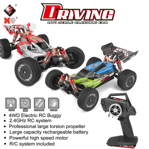 Wltoys 144001 1/14 2.4GHz 4WD RC Car 60km/h High Speed Buggy Racing Drift RTR