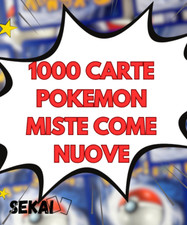 LOTTO 1000 CARTE POKEMON MISTE + V EX VMAX GX HOLO REVERSE ITALIANE IDEA REGALO