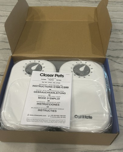 Closer Pets Cat Mate C200 2 Bowl Automatic Pet Feeder - White NEW OPEN BOX - Picture 4 of 6