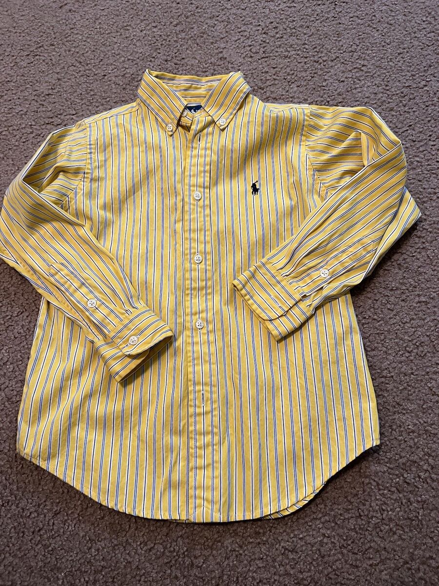 Ralph Lauren Shirt boys size 6 Yellow Striped Long Sleeve Ralph Lauren Shirt boys size 6 Yellow Striped Long Sleeve