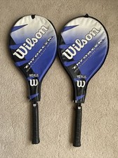 2 WILSON ENFORCER 6000 Series Mid Plus Tennis Rackets Light Alloy With Covers