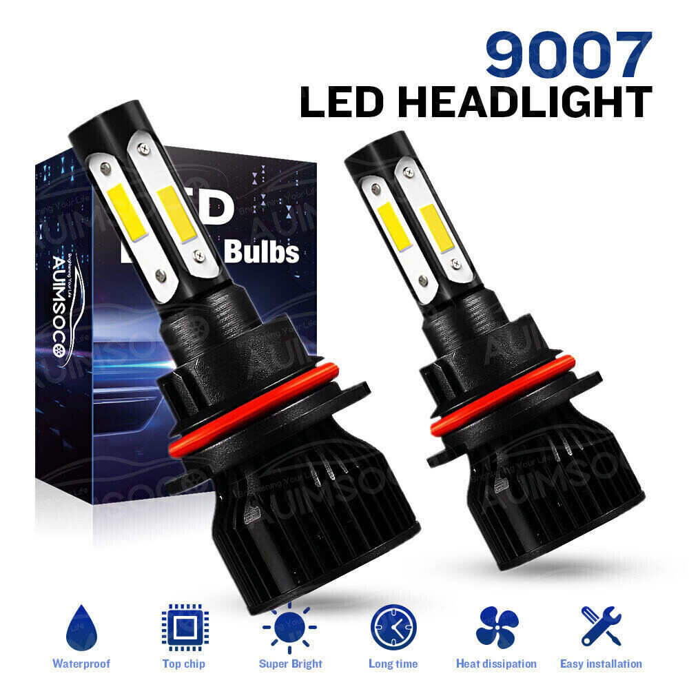 2Pcs For Ford Taurus 1992-2007 9007 HB5 4side LED Headlight Bulbs High-Low Beam