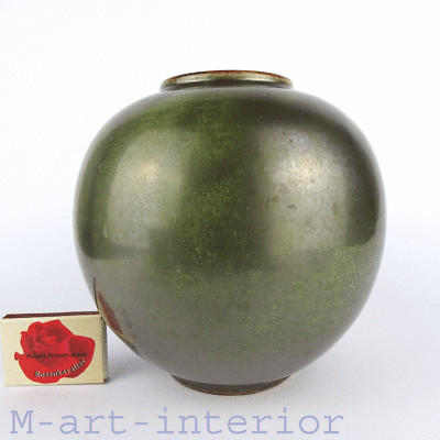 Keramik Vase, Leßmann, Werkstatt Margarethenhöhe, Art Deco Pottery, Bauhaus 1930