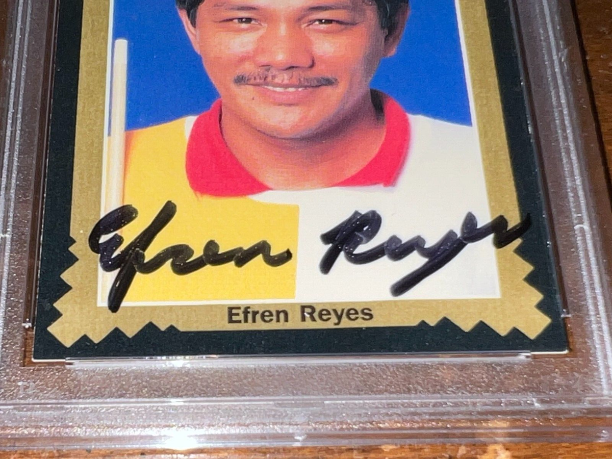 1993 Pro Billiards Factory Set: 4 Efren Reyes Cards (G.O.A.T.) - Sealed Case Fresh!