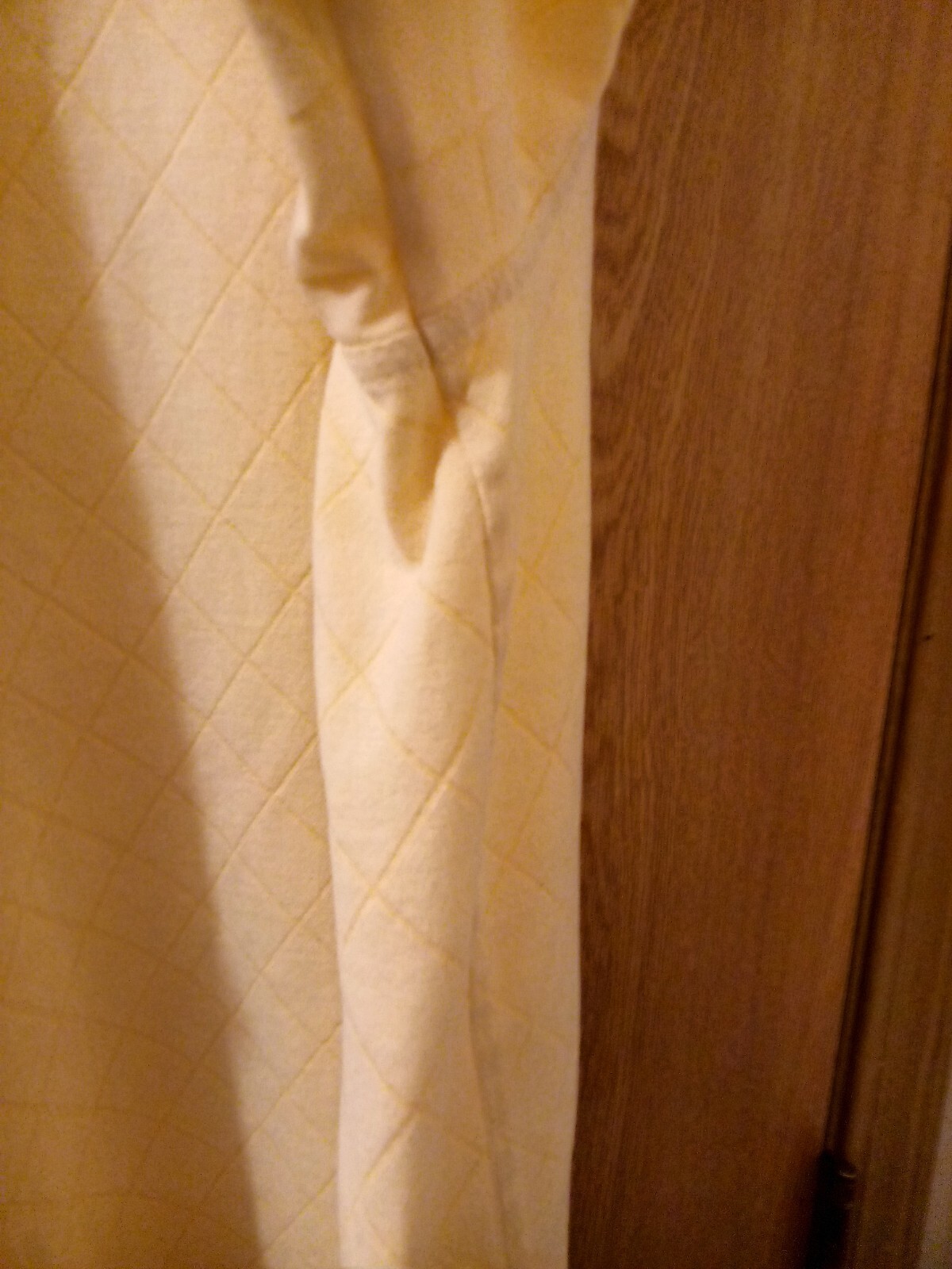 Pendleton Light Yellow Quilted Pattern Polo With … - image 3