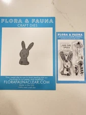Flora & Fauna Woodland Bunny Die #30086 (New) & Mini Hip Hop Bunny 20242 (Used)
