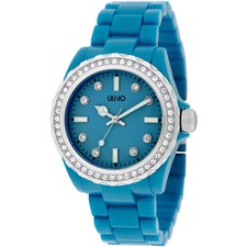 Liu Jo Like TLJ2169 Orologio da donna in resina azzurro con cristalli
