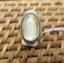 Natural Clear Quartz Ring 925 Sterling Silver Oval Cut Healing stone size 9