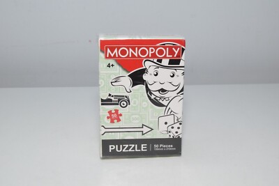 B65 HASBRO GAMES MONOPOLY BRETTSPIEL PUZZLE 50 TEILE VERSIEGELT!