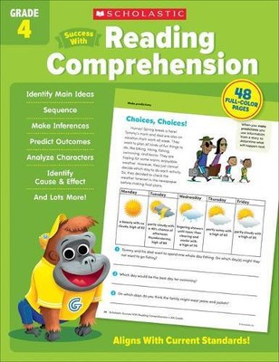 Scholastic Success with Reading Comprehension Grade 4 Workbook (Paperback)