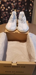 Skydiving with YEEZY Boost 350 V2 CLOUD WHITE