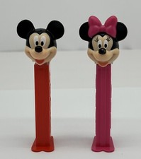 Disney Pez Mickey Mouse and Minnie Mouse Candy Dispenser Set Excellent Condition