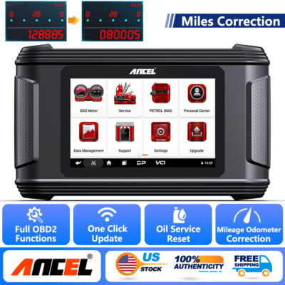 Car Odometer Correction OBD2 Scanner Oil Reset Mileage Adjustment ANCEL DM500