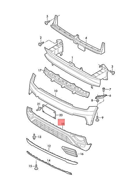 Genuine VW Atlas Teramont CA1 front spoiler 3CN8059039B9 | eBay