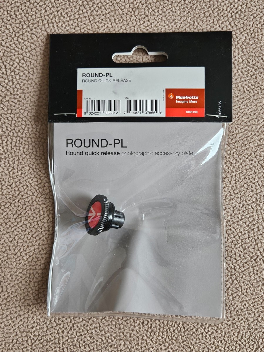 Manfrotto Round-PL Quick Release Plate for Compact Action Tripod
