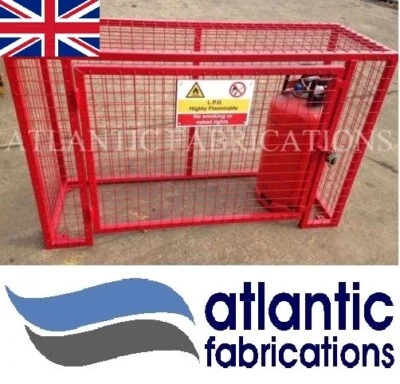 ATLANTIC 4 x Propane 19kg Gas cylinder storage - Bottle cage 900h x 1400w x 500d