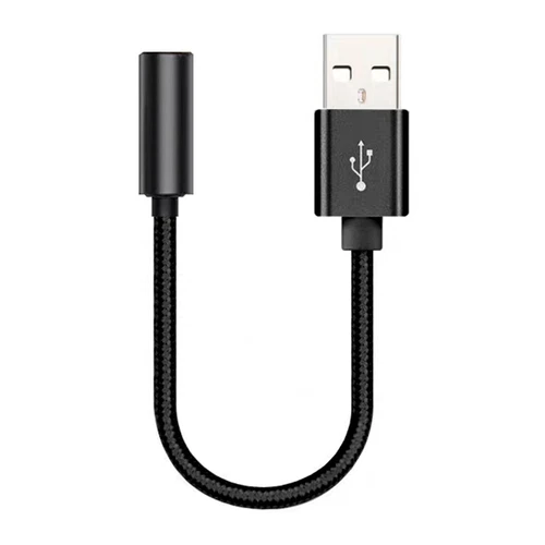 USB Type A To 3.5mm AUX Female Audio Headphone Jack Cable Adapter