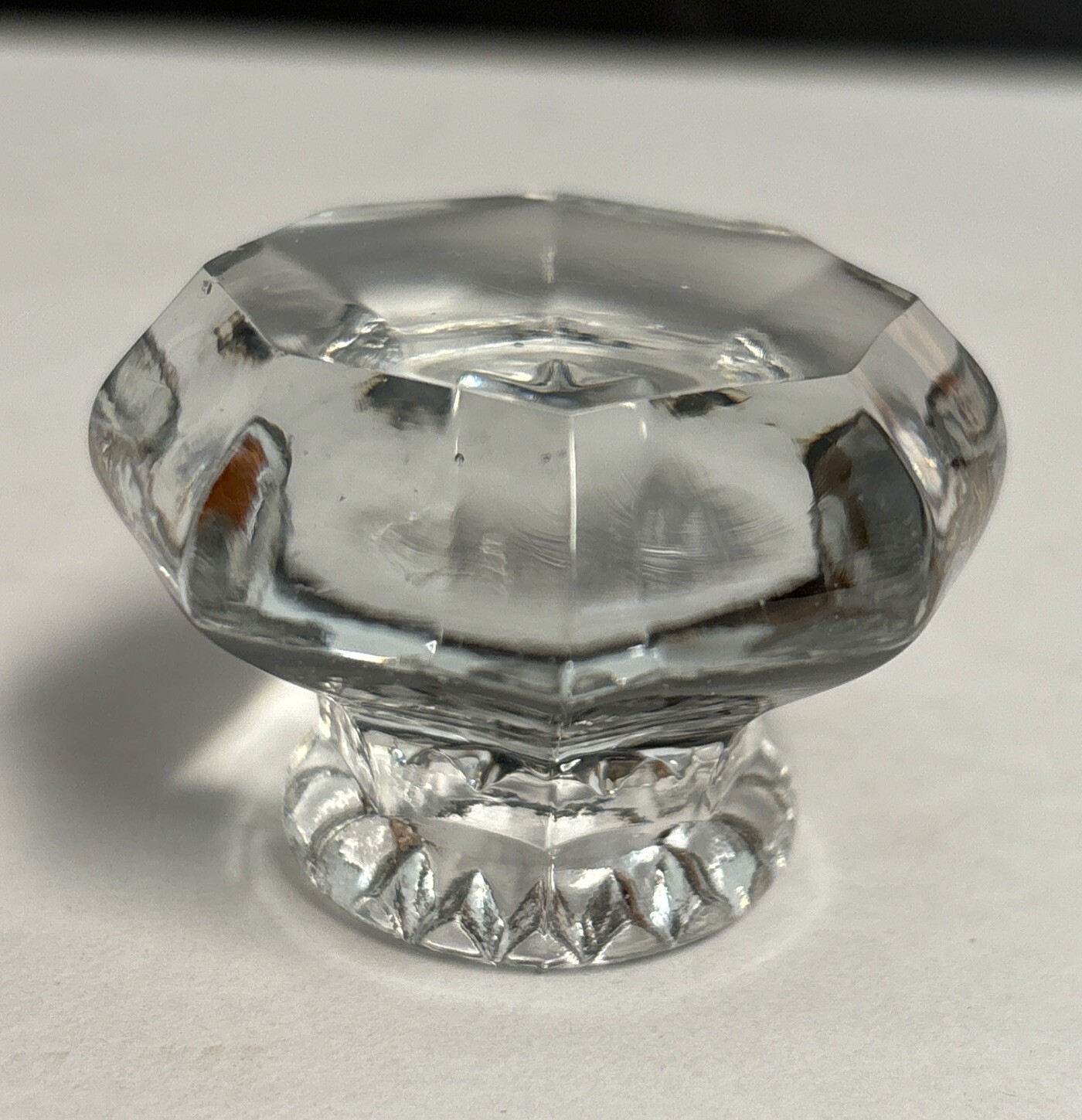 4 Antique 8 Point Uranium Glass Door Knob Knobs Closet Door Victorian 1