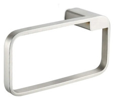 Contemporary Rectangular bathroom towel ring