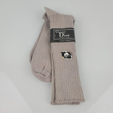 Christian Dior Mon Ami Coton Naturel Natural Cotton Mens Socks Tan USA Made VTG