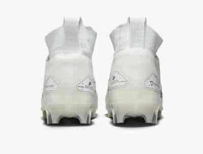 Nike Mens Alpha Menace Elite 3 Mid Football Cleats CT6648-109 White Size 7.5 Nike Alpha Menace Elite 3 Football Cleats  main image 2