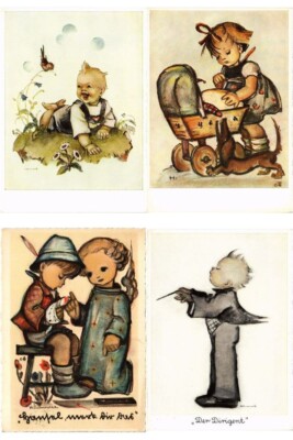 HUMMEL ARTIST SIGNED MOSTLY PRE-1970, 39 POSTCARDS (L7372