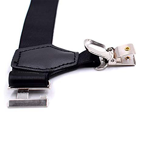 Paquete de 2 ligas de calcetines elásticos ajustables con clips de metal suspendedores de calcetines - Imagen 2 de 8